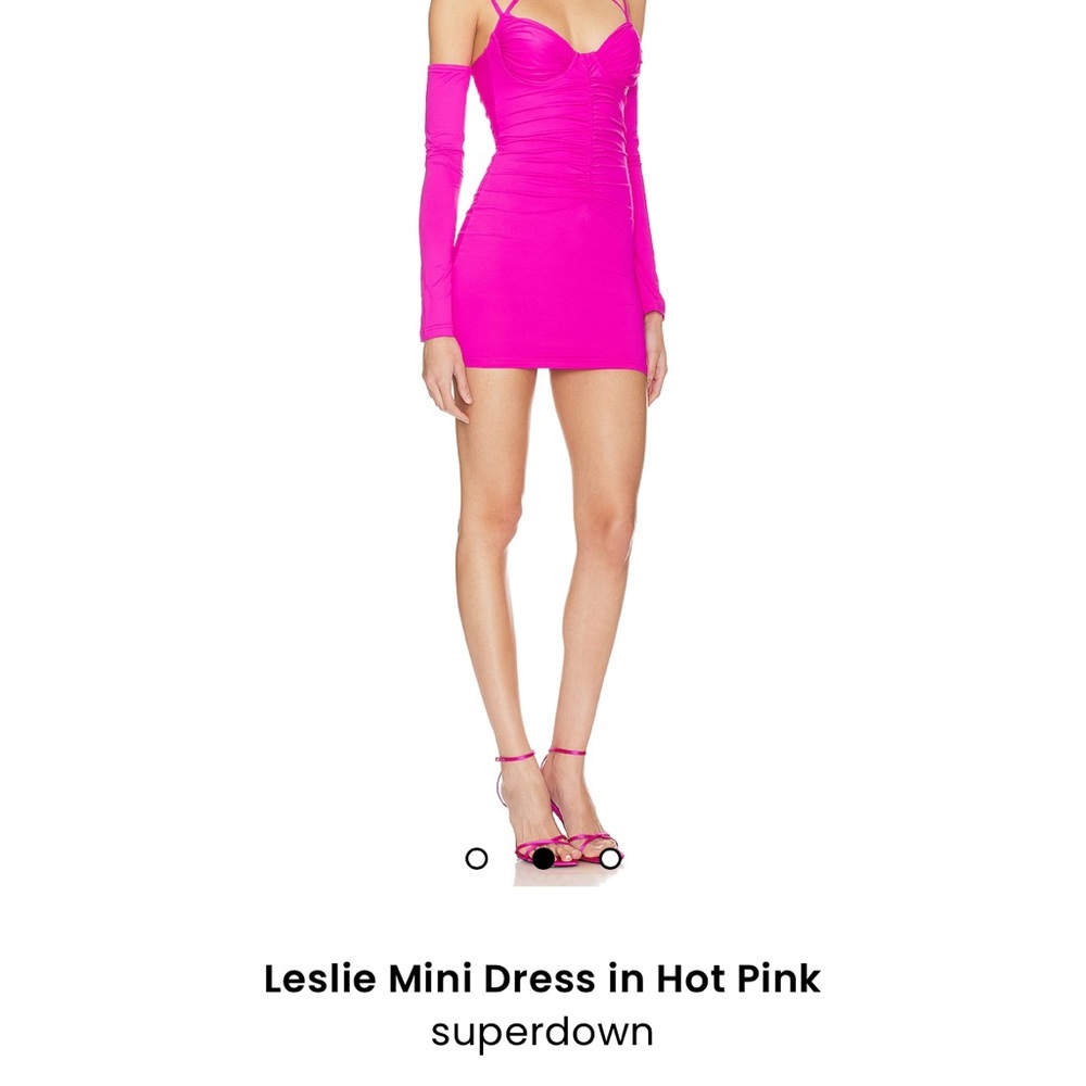 Superdown Leslie Mini Dress in Hot Pink